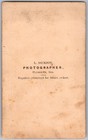 Cdv Circa 1860s L  Dickson Children In Dresses Plymouth Indiana