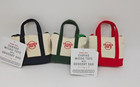 3x Trader Joe s Mini Canvas Micro Tote With Storage Bag Christmas Limited Gift