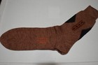Argyle Socks Vtg 50s 60s Heather Brown Red Black Stick Shin Argyle 10 X 10  Nwot