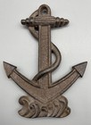 Nautical Wall Decor Cast Iron Ship Anchor 7   x 5    Ships Boats Rust Patina