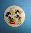1930 Dated Mickey   Minnie Mouse  yoo Hoo  British Celluloid Pinback Button 