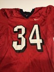 Game Worn Used Fresno State Bulldogs Football Jersey  34 Nike Size Large