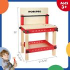 Workpro 70pc Wooden Workbench Kit Kid Tool Bench Building Toy Set For Toddler 3 