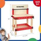 Workpro Wooden Workbench Kit Kids Tool Bench Building Toy Set Gift For Toddlers 