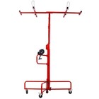 150lb 16  Lift Drywall Panel Hoist Jack Lifter Jack Rolling Caster Wheel