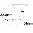 Guitar Bass Toggle Back Metal Cover Plate For Gibson Custom Les Paul