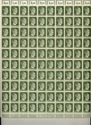 Stamp Germany Mi 784 Sc 509 Sheet 1941 Wwii 3rd Reich War Era Hitler Mng