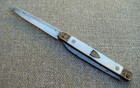 Fine Rare Antique Presentation Grade Gold pearl Steel silver Blades Knife C 1820
