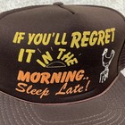 Vintage Funny Joke Trucker Hat Cap Snap Back 80s 90s Beer Drinking Party Humor