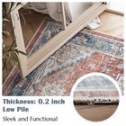 Boho Runner Rug 2x8 Tribal Low Pile Kitchen Runner Washable Stain Resistant N   