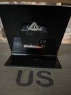 Vintage Las Vegas Casino Clock Black Lucite Red Dice Collectable