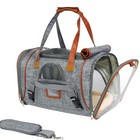 Portable Pet Carrier Bag Breathable Dog Cat Travel Tote Outing Shoulder Bag