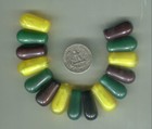 African Trade Beads Vintage Antique Czech Glass Drop Pendent Mali Wedding Beads