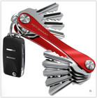 Keysmart Orginal Compact Key Organizer Up To 8 Keys  No More Key Jingle  Red Usa