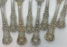 8 Tiffany English King Sterling Silver Fork 7 5 Inch Pat 1885m Monogram T08