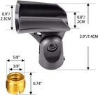 5 Pack Mic Clips For Stand  Universal Microphone Clip Holder With Adapters