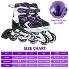 Nattork Inline Skates For Kids Girls Boys With Full Light Up Wheels adjustabl   