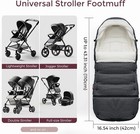 Cozydiary momcozy Universal Stroller Footmuff Weather Proof Stroller - Black
