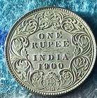   sm36  British Indian Colonial Silver Coin Of Queen Victoria Nice Grade 1900 ad