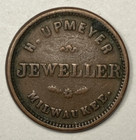 1863 Civil War Merchant Token  H  Vp Meyer  Milwaukee  Wi 