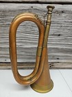 Vintage Copper   Brass Military Bugle Horn 12 5 