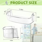 Ami Parts Wpw10430639 W10324876 Freezer Door Shelf Bin Compatible With    