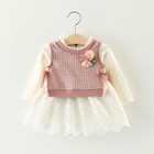 Long Sleeve Birthday Party Dress Infant Casual Girls Princess Dress Autumn