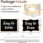 30 Pack Mini Chalkboard Signs For Food With Easel Stand  Small Chalk Board For W