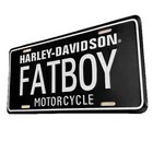 Harley Davidson Fatboy License Plate Metal Enamel Embossed Car Auto Tag 6x12