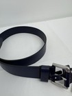 Nwt Polo Ralph Lauren Us 32 Signature Pony Men s Leather Belt 1 5  W Navy