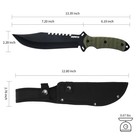 13 5  Tactical Fixed Blade Knife Full Tang Hunting Survival Knife With Sheath