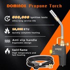 Dominox Propane Torch With 5ft Hose  High Intensity Trigger Start Kit For Mapp
