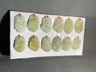 Natural Burmese Jade Pendants Set Of 12  hand-carved Chinese Zodiac Collection