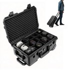 Hard Case With Padded Divider     Waterproof Equipment Case With Wheels For Camera