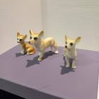 3 Vintage 1960 s Miniature Chihuahua Dogs Figurine Bone China Family Light