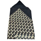 Fujimiyabi Japanese Furoshiki Wrapping Cloth Black Chidori Bird Cotton 41x41