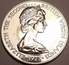 Rare Proof British Virgin Islands 1975 50 Cents 32 000 Minted free Shipping