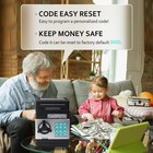 Piggy Bank  Vcertcpl Atm Coin Money Saving Box With Password  Large  Black 