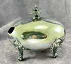 Antique Victorian Silverplate Oval Footed Spoon Warmer - Rococo Feet