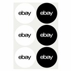 200 Pcs Of 2-color  Round Ebay-branded Sticker  Stickers  Labels  3    X 3    New 