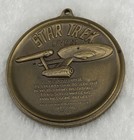 Vintage 1974 Star Trek Original Series Bronze Commemorative Medallion Kirk Spock