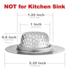 2 Pack - 2 25  Top   1  Basket- Sink Strainer Bathroom  Utility  Slop  Laundr   