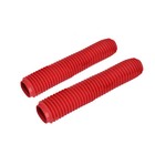 Red Rubber Motorcycle Front Fork Dust Cover Gaiter Gaitors Boots Shock Absorber