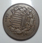 Almost Uncirculated Au Civil War 1864 Two 2c Cent Shield Type Coin Free Shipping