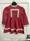 Vintage Polly Flinders Hand-smocked Dress 6x     Lace Trim Cottagecore