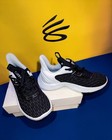 New Ua Under Armour Curry Flow 9 Team Basketball Shoes Black white - Size 11