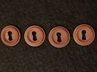 One Antique Walnut Keyhole Cover 1-1 4 Inch C 1910  many Available 