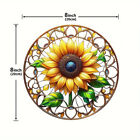 Wall Hanging Sunflower Sun Catcher Acrylic Stained Acrylic Window Hanging Decor