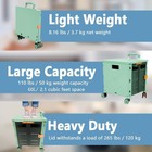 Selorss By10wx Foldable Utility Cart Rolling Crate Handcart Shopping Cart