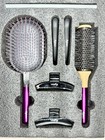 Dyson Hair Paddle Brush   Comb Gift Set  pink Color